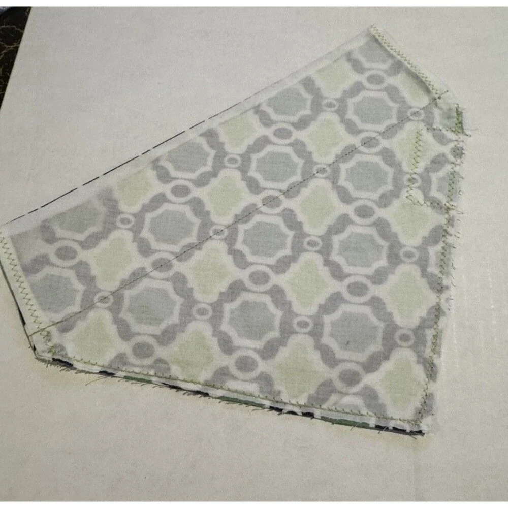 Dog Bandana Lot Of 3 Upcycled Fabric Handmade See Photos Slide On Collar